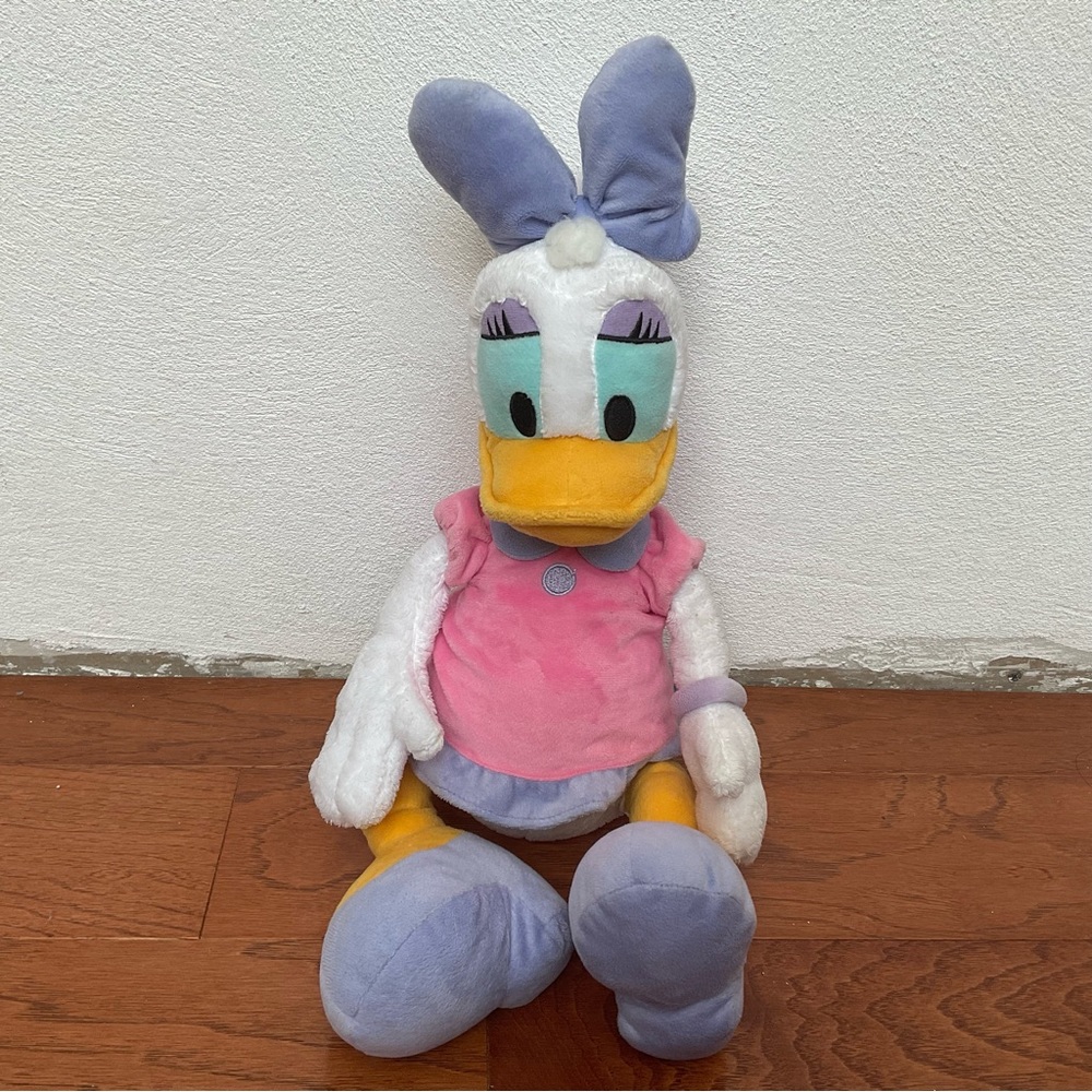 Daisy Duck Stuffed animal 20" Disney plush pink dress Mickey Mouse Clubhouse
